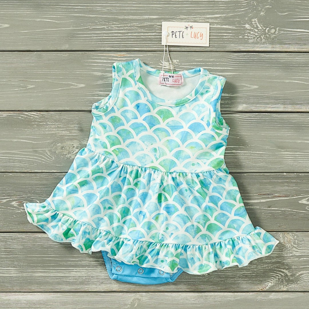 Marvelous Mermaid Girl Infant Romper