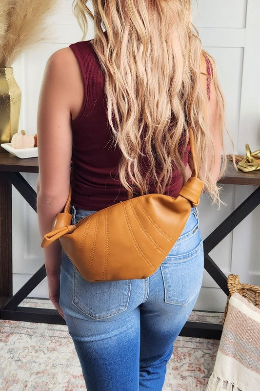 Soft Lux Knot Sling Crossbody Bag