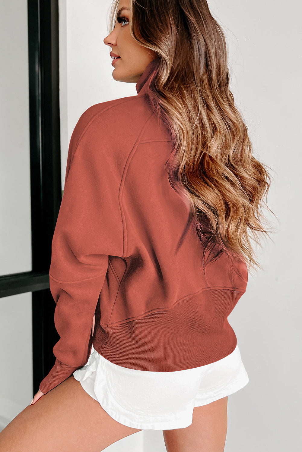 Fleece Lined Zip Up Sweatshirt