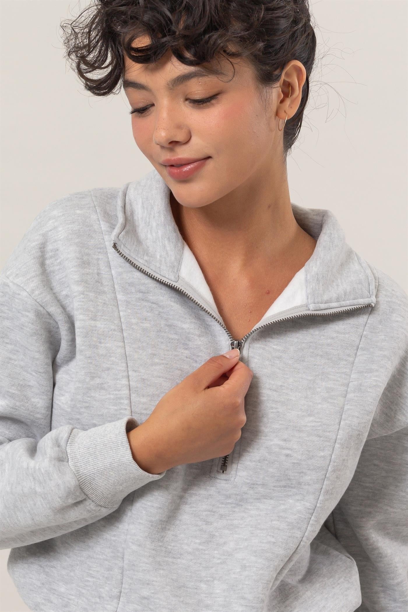 Half Zip Sweatshirt
