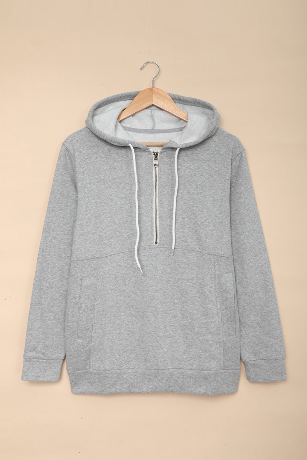 Gray Half ZIp Hoodie