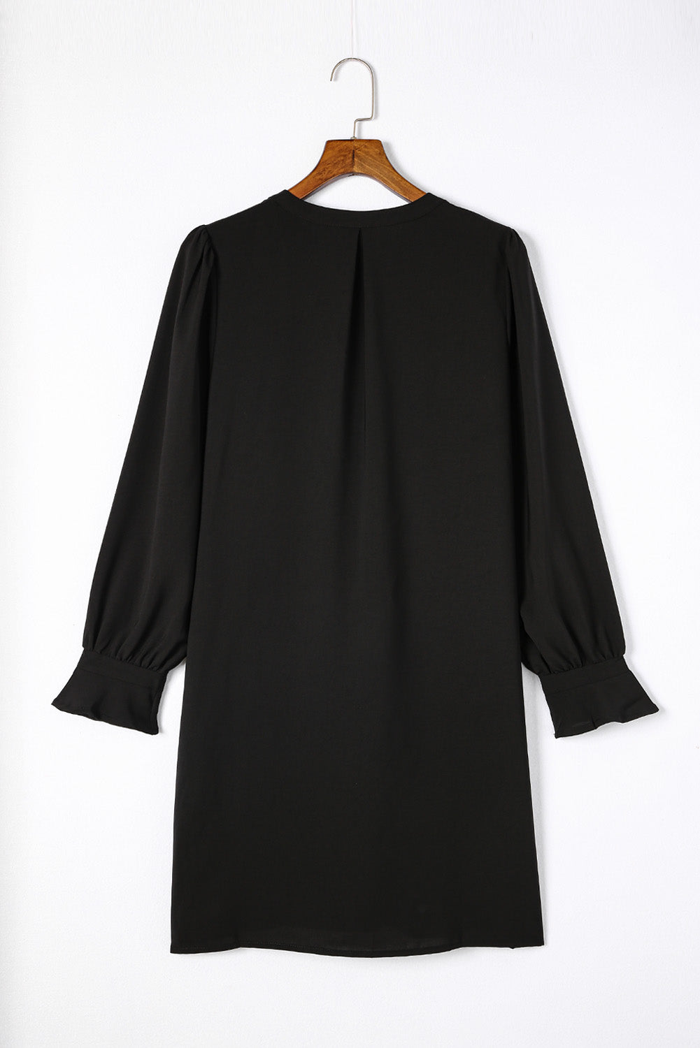 Black Long Sleeve Shift Dress