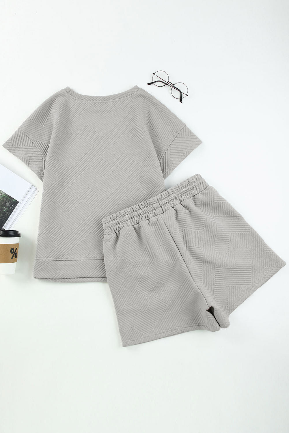 Gray 2pc Shorts Set