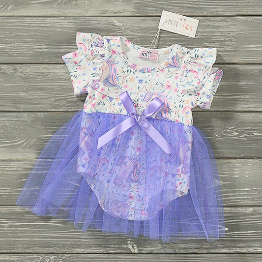 Lovely Unicorn Girl Infant Romper