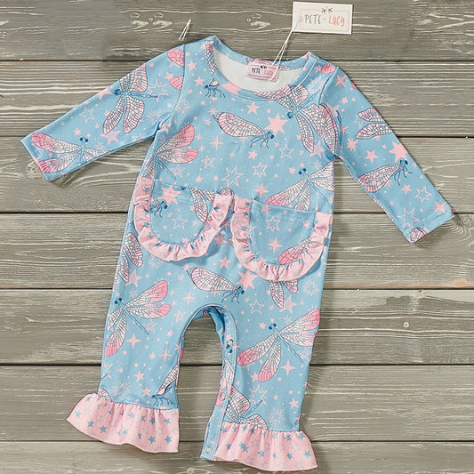 Dancing Dragonflies Girls Romper