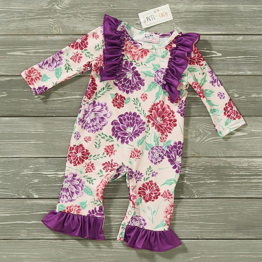 Caroline - Girl Infant Floral Romper