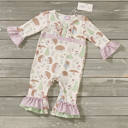 Happy Hedgehogs - Girls Infant Romper