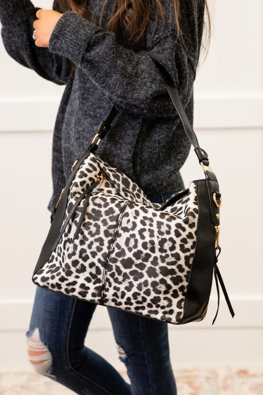 Sadie Vegan Leopard Handbag