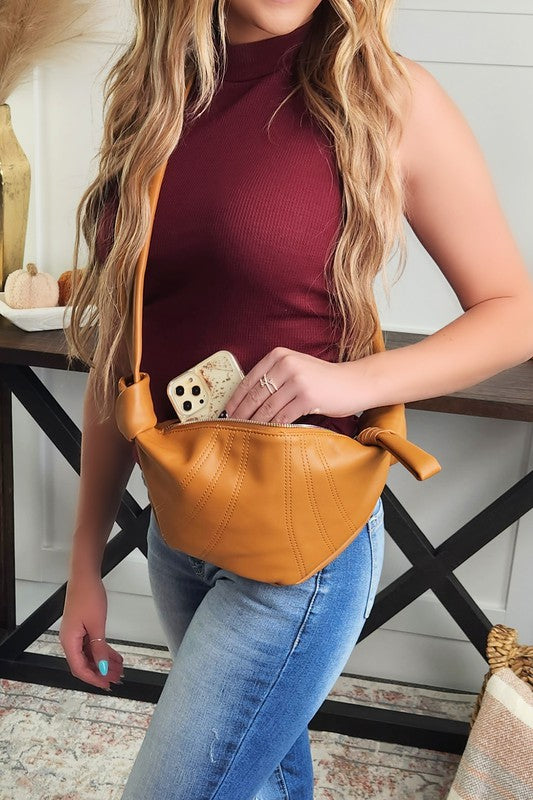 Soft Lux Knot Sling Crossbody Bag