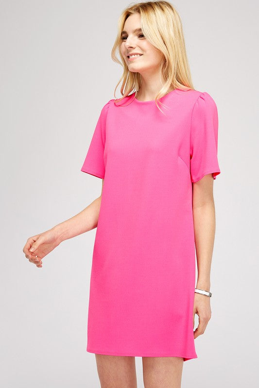 Short Sleeve Shift Dress
