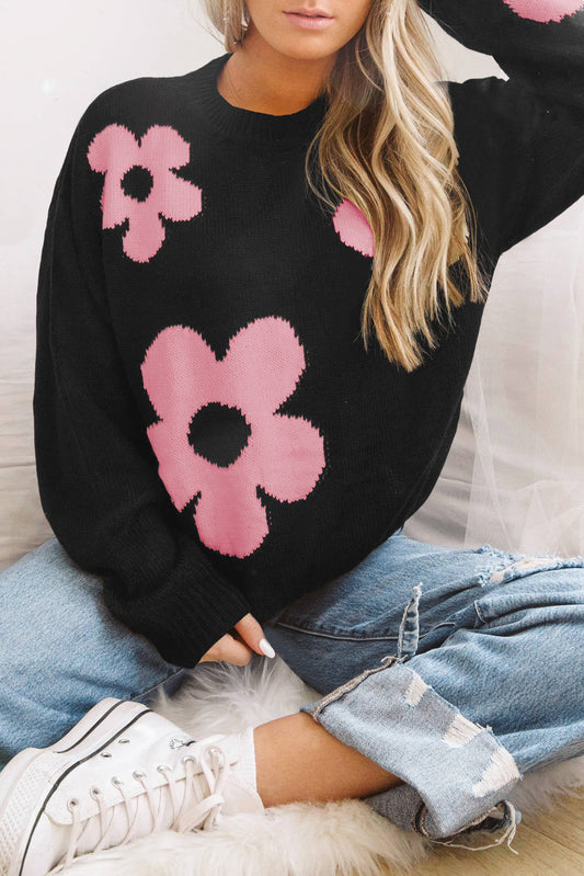 Flower Pattern Sweater